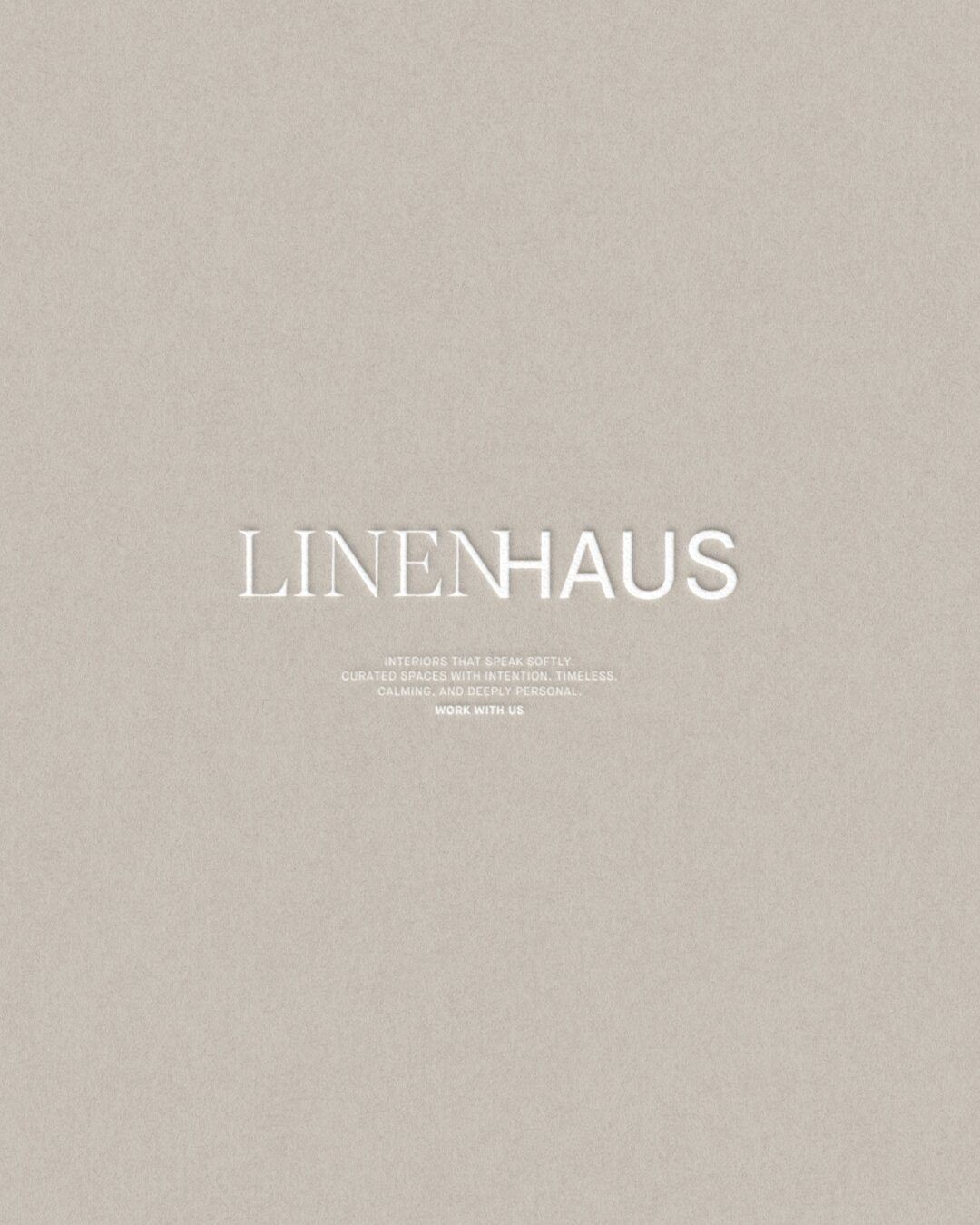 Projektbild Linenhaus: Wortmarke auf Papier